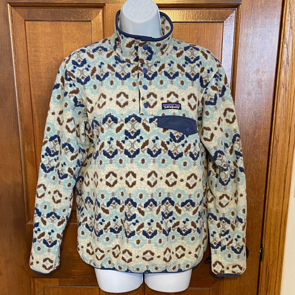 Patagonia Synchilla Snap-T Fleece "Tundra Cluster" pattern Outdoor Size X Small - Picture 3 of 12